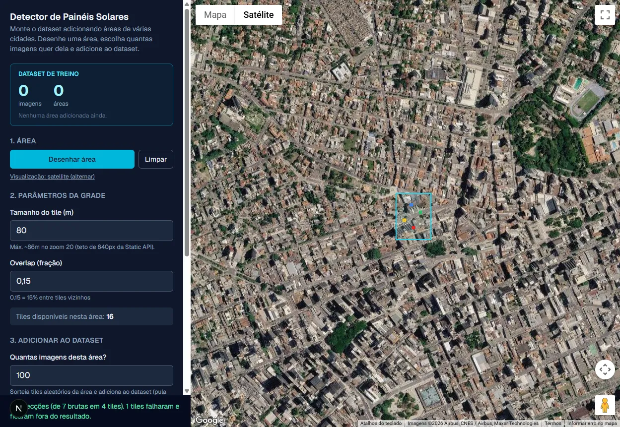 Satellite-based solar panel detection